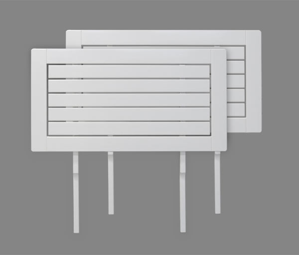 Gardo Ansteckplattenset Weiß-hochglanz