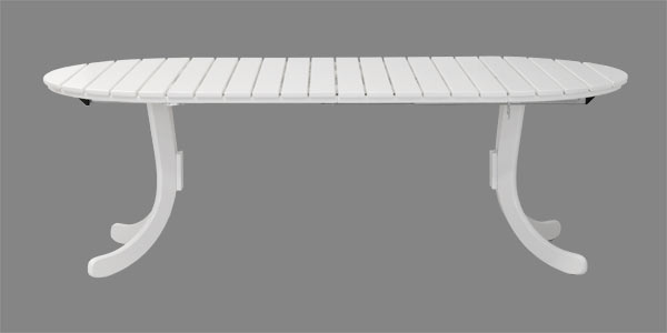 Gartentisch Sylt mit zweiter, zusätzlicher Einlegeplatte