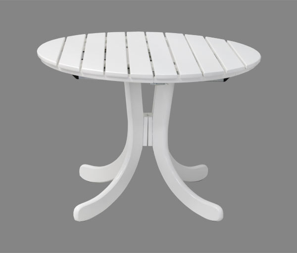 Gartentisch Sylt Weiß-hochglanz