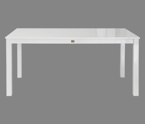 Gartentisch Genua Weiß-hochglanz